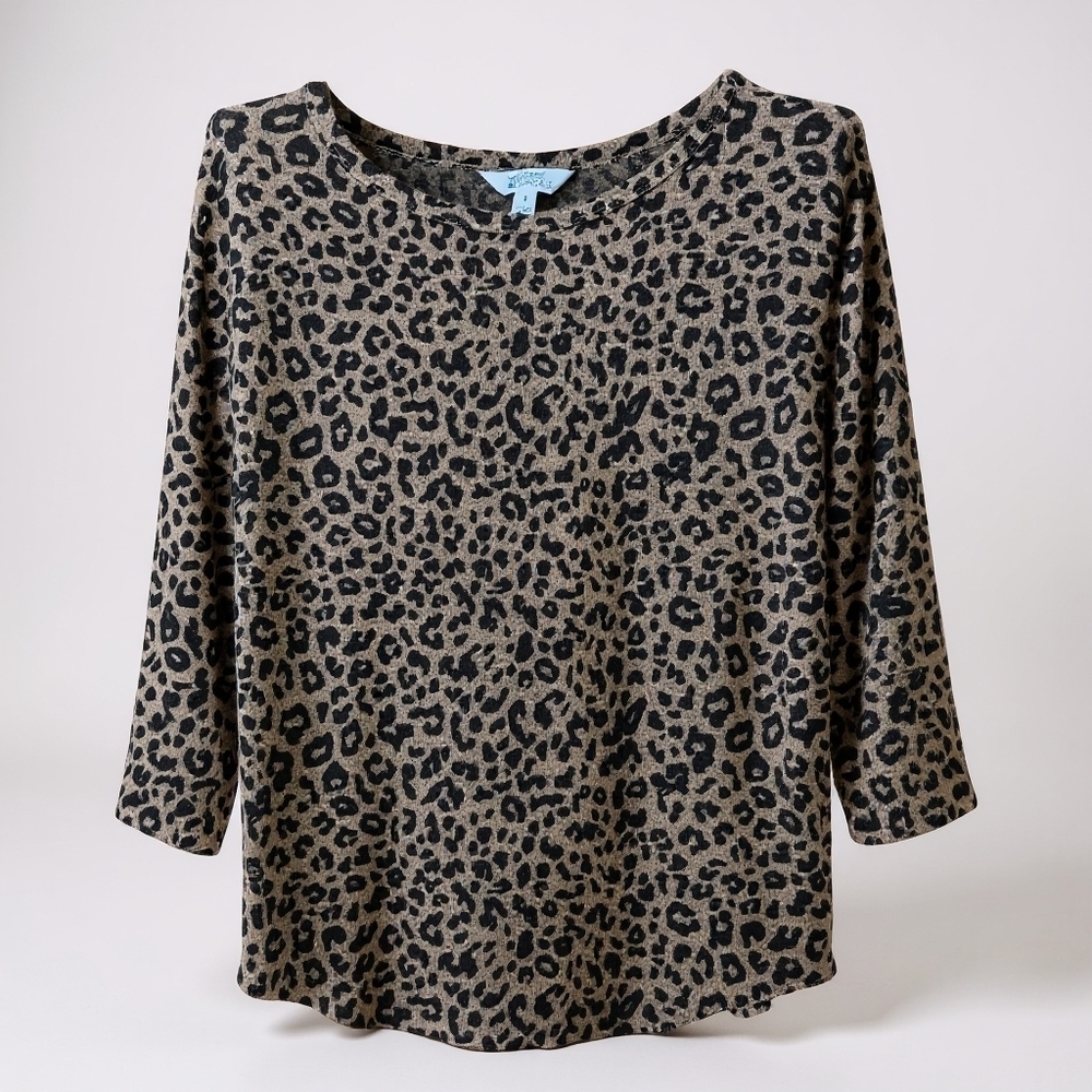 Market & Spruce Stitch Fix Leopard Animal Print Women's Top Small